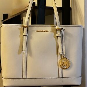 Michael Kors White Tote Bag